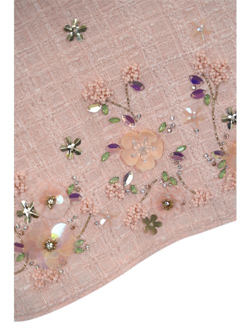 Abito in tweed con ricami floreali Elisabetta Franchi | AB78652E2AR6